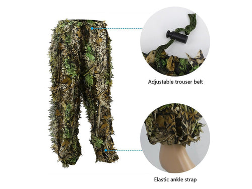Outdoor Camo Ghillie Suit 3D Leafy Camouflage Clothing