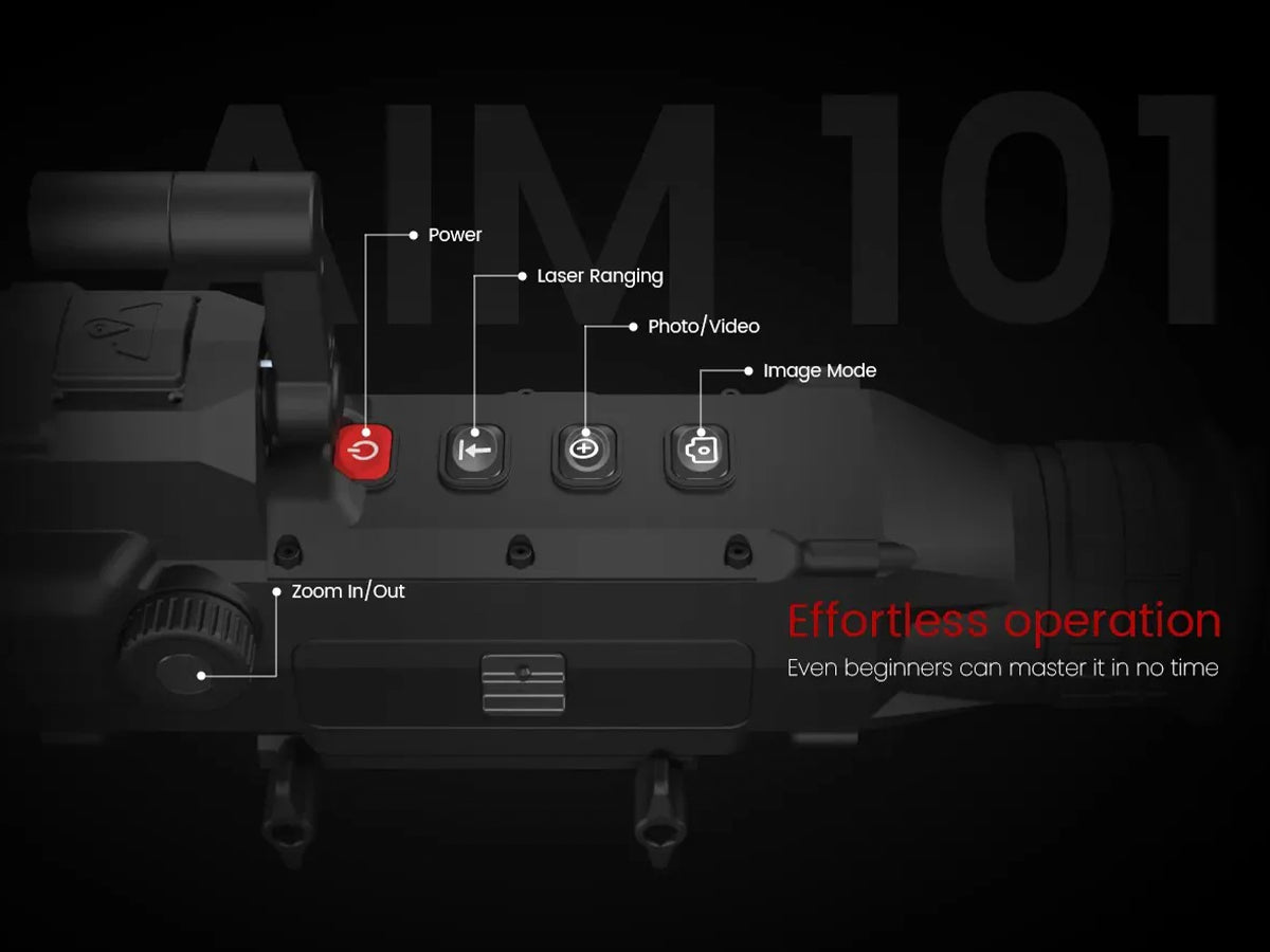 AIM101 Fusion Scope 640×512Thermal + NightVision + 1200LRF